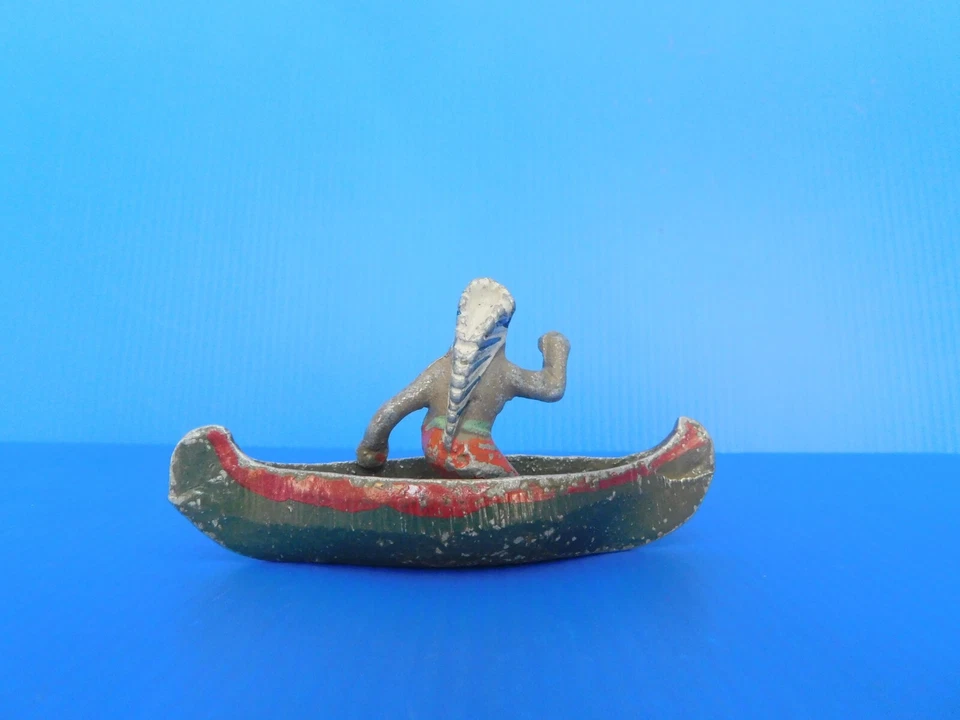 QUIRALU / WESTERN / LES INDIENS : CHEF INDIER ET SON CANOE - Photo 4/4