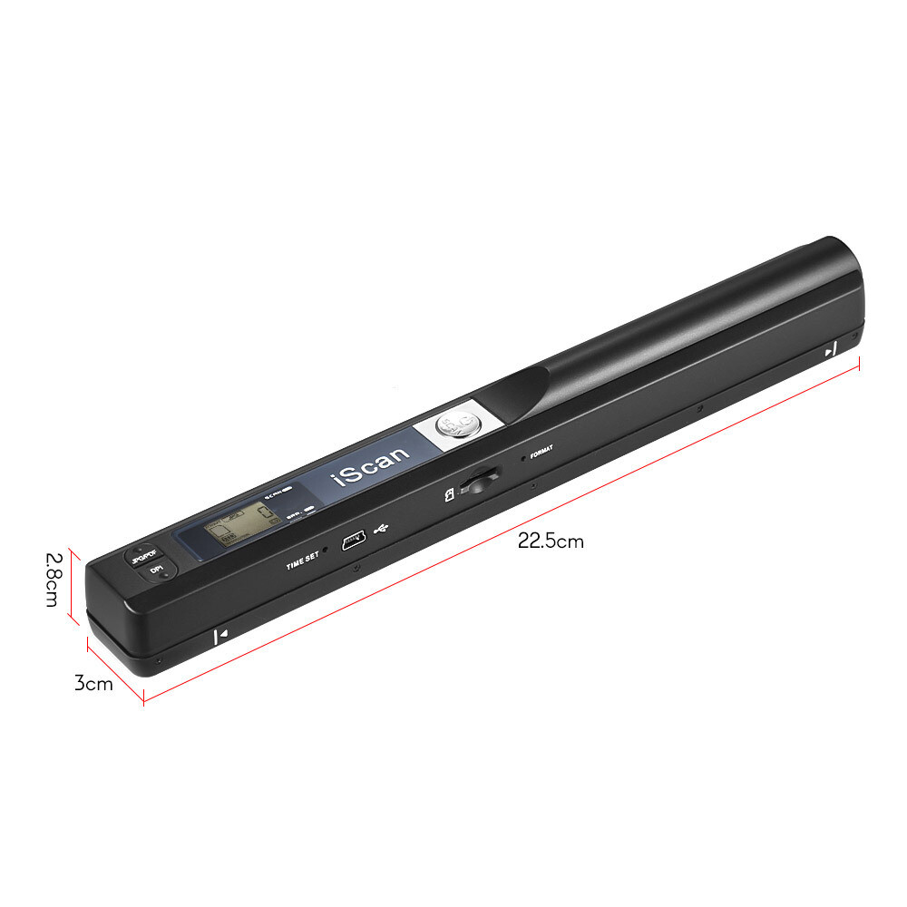 iScan Handheld Portable Scanner 900 DPI A4 Document Scanner Color Scanning