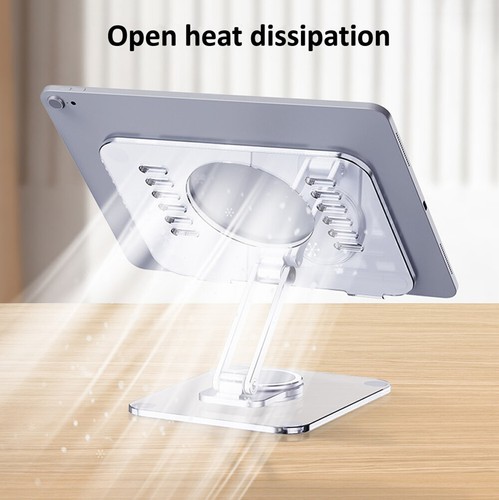 360° Rotation Tablet Phone Stand Foldable Desktop Holder Adjustable For iPad Pro - Picture 9 of 16