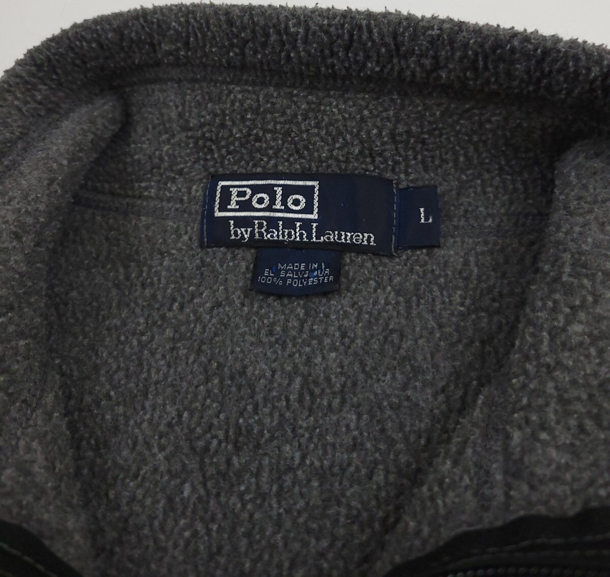 Polo Ralph Lauren vintage anni 90 maglione pile RL pony sport grigio USA outdoor vintage