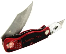 New Dual Blade Quick Change Folding Lock Back Utility Knife Box Cutter 