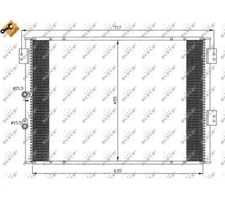 Condenser, Air Conditioning EASY FIT NRF 35461 for Toyota