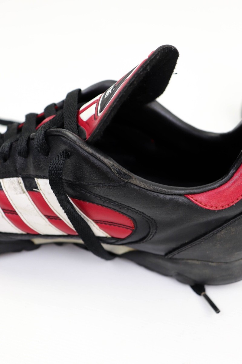 Adidas Vintage 90s 1998 Black Leather Football Soccer Boots Adidas Vintage 90s 1998 Black Leather Football Soccer Boots