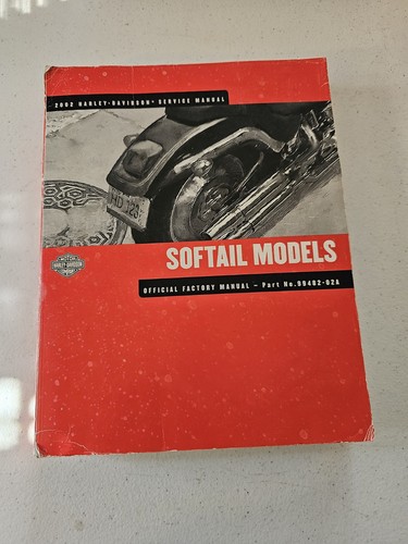 2002 Harley Davidson Softail Models Factory Service Shop Manual 99482-02A