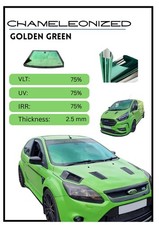 Chameleon tint film real pics Golden Green 80% VLT  1 x 1.5m Same day dispatch