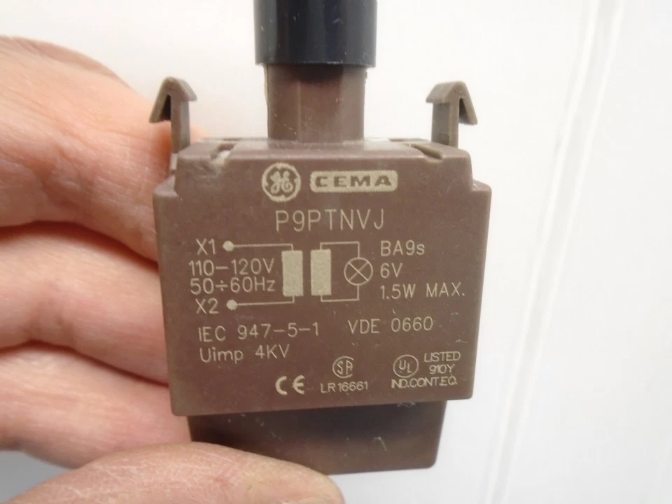 Interruptor de módulo de lámpara transformadora GENERAL ELECTRIC P9PTNVJ parte 120V 187030 Foto 2 de 3