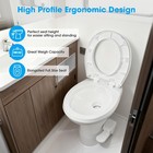 Yescom 20" RV Toilet Gravity Flush Elongated with Bidet Spray Trailer Caravan — photo 7