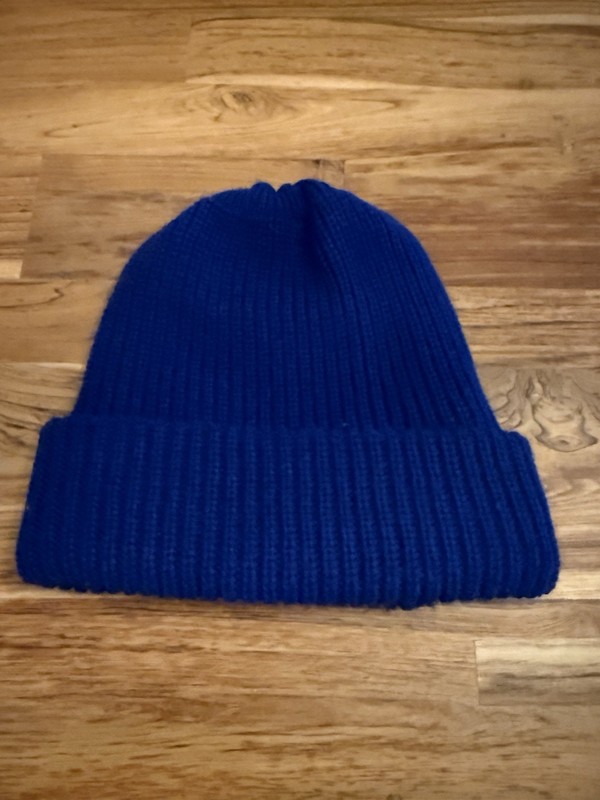 Rototo Japan Bulky Knit Beanie Wool Blend Cobalt Blue Rare Supreme Quality EXC