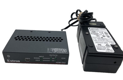 Extron DA2 HD 4K HDMI Splitter Amp DA 1x2 output 4K w/AC Power Supply Working