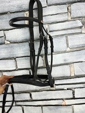 S/H Full Size Zaldi Anatomic Padded Flash Trense - Schwarz