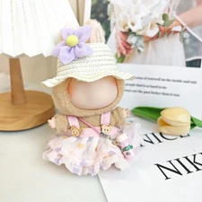 4PCS Set Doll Clothes&Outfits for LUFUFU, Premium Fashion Dress with Accessories