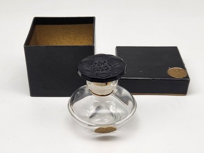 Vintage Caron Le Narcisse Noir Baccarat Crystal Bottle Made In France 2''H