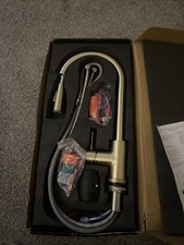 Brushed Gold Colour Kitchen Touch Tap Kitchen Mixer Tap with Touch Sensor Faucet