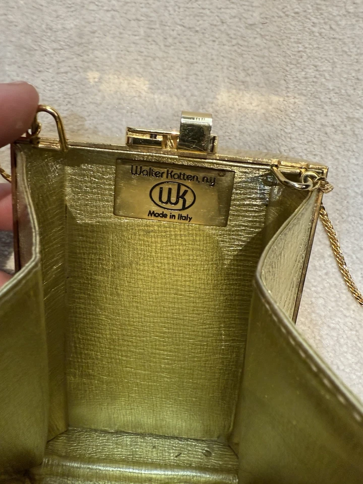 Bolso de mano vintage de cristal Walter Katten Foto 4 de 4