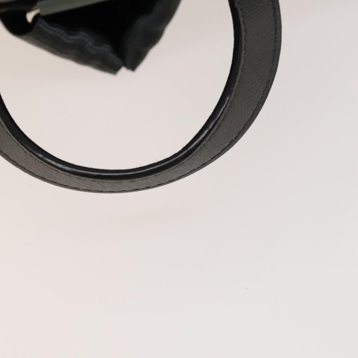 Prada Front Zip Drawstring Backpack Tessuto Gray … - image 17