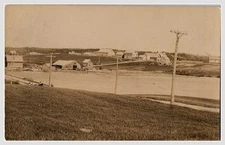 1907 Whiting Maine Mill Pond Postcard RPPC Washington County Mill on Pond