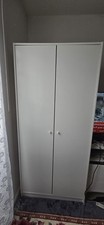 IKEA Kleppstad White Two Door Wardrobe 79x176cm Used