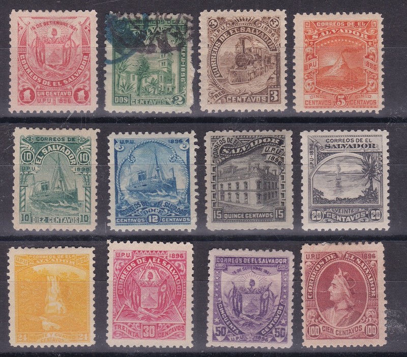 EL SALVADOR^^^Rarer  s c# 170A-170L  hinged & NG  CLASSICS   set  @xxrum713salva