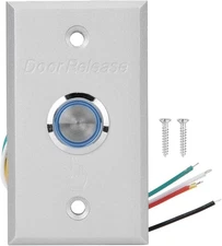 Heitign Door Access Control Exit Button Push Release Switch Aluminum Alloy