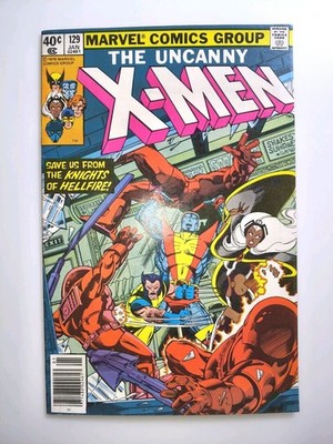 Uncanny X-Men #129 Newsstand Mid Grade 1980 1st App. Kitty Pryde Emma Frost Key
