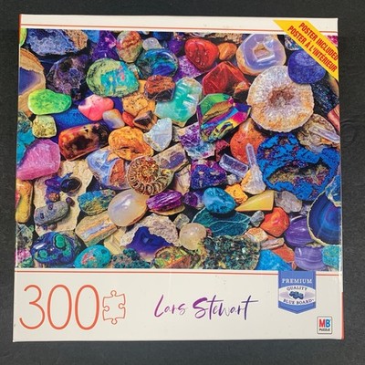 Puzzle Spinmaster Rocks And Minerals 300 Pieces 24'' X 18'' New Gem Hippie Boho