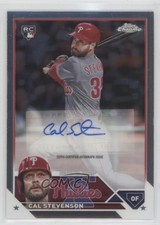 2023 Topps Chrome Update Auto Cal Stevenson #AC-CST Auto md3