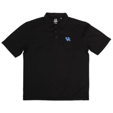 Cutter & Buck KENTUCKY WILDCATS Coaches Golf Polo Shirt Mens 2XL Black XXL