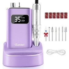 Electric Nail Drill File, Professional Portable Nails Drills Kit with Rechargeab
