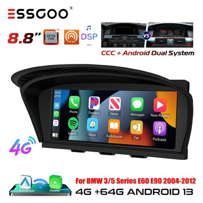 8.8'' Android 13 4+64G Autoradio CarPlay GPS 4G Für BMW 5er E60 E61 E90 E91 CCC