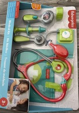 BRAND NEW Fisher-Price MEDICAL KIT Pretend Play 7 Pieces w/ Doctor's Bag