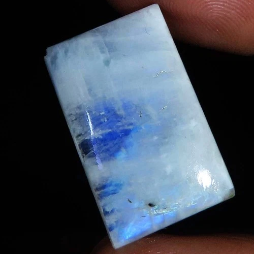 21.10 Ct Natural Rainbow Moonstone Cushion Cabochon Gemstone Jewelry 15x24x5 mm