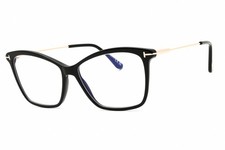 TOM FORD TF5687-001-56 Eyeglasses Frame Size 56mm 0mm 0mm BLACK Women 889214165