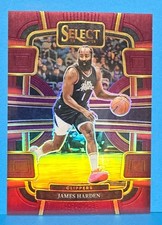Panini 2023-24 Select James Harden Premier Level #137 Maroon Prizm /175