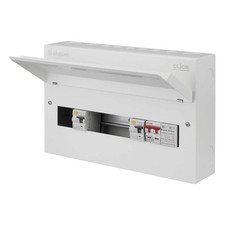 Click Elucian 18 Way 5 + 5 Dual 80A Type A RCD Metal Consumer Unit Type 2 SPD