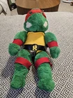Vintage 1989 Teenage Mutant Ninja Turtles Raphael  Plush Stuffed  Playmates TAG