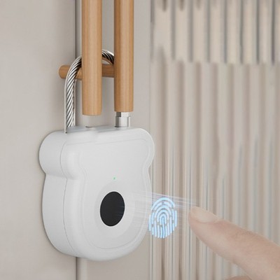 Smart USB Lade Fingerabdruck Vorhängeschloss für Reisegepäck für Türen und