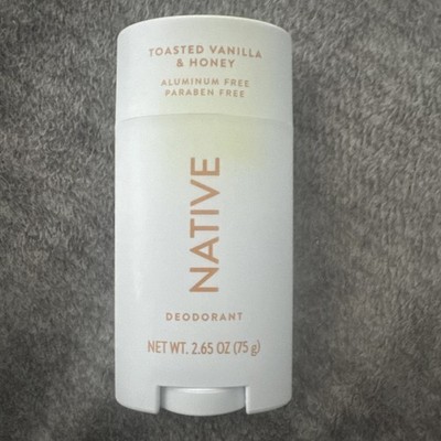 Native Toasted Vanilla & Honey 2.65oz Aluminum & Paraben Free Deodorant Stick