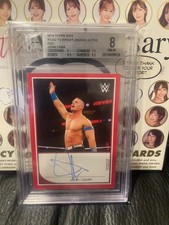 2016 Topps WWE John Cena Road to WrestleMania Red Auto Autograph 1/1 BGS 8