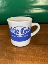 1-White Castle Coffee Cup What You Crave 1998 Diner Style Vintage Restaurant Ad