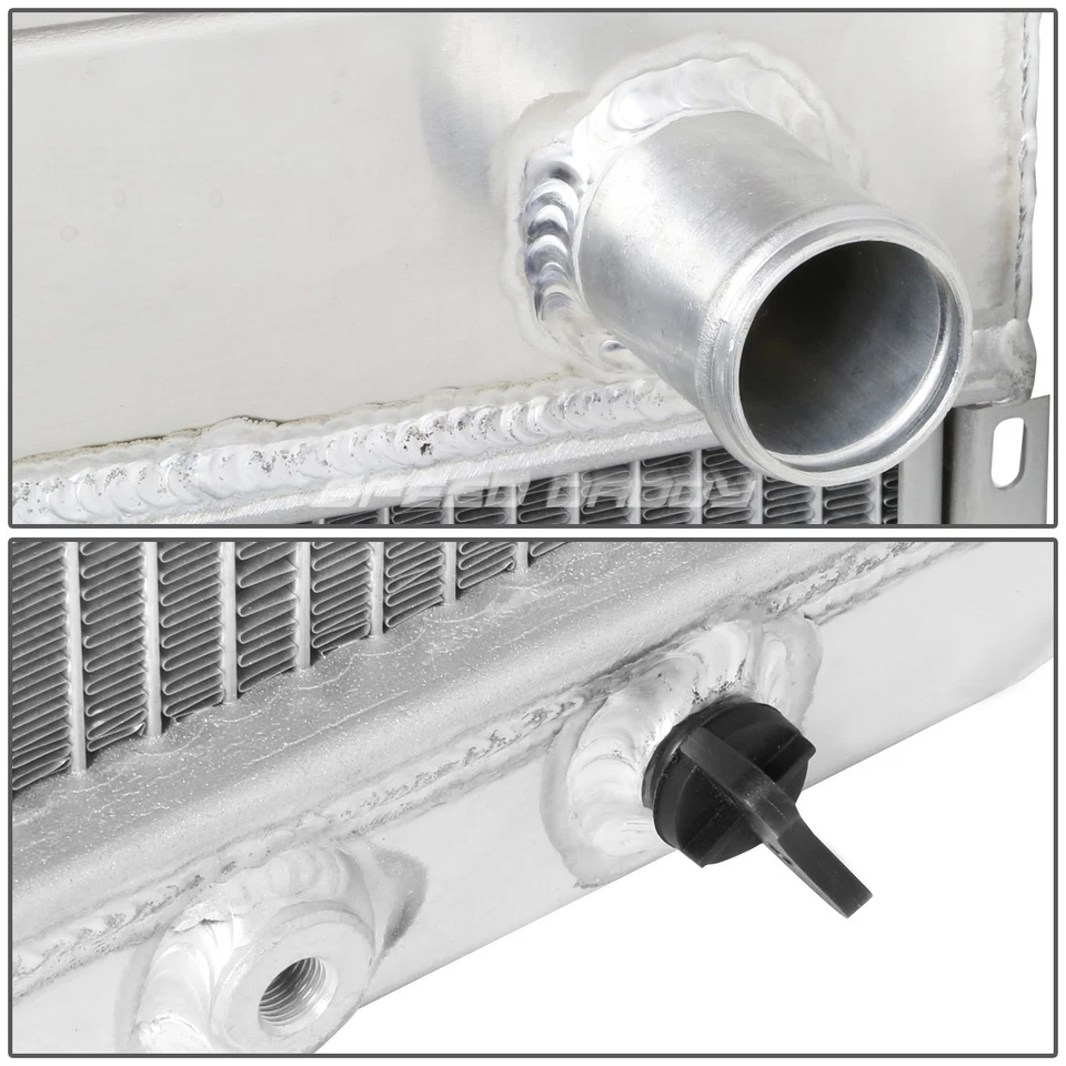 PARA 69-70 MUSTANG/FORD/MERCURY PONY CAR 3 FILAS 20" RADIADOR DE CARRERAS DE ALUMINIO COMPLETO Foto 3 de 4