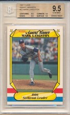 1987 Fleer Award Winners Mark Langston (#22) (All 9.5 Sub Grades) BGS9.5 BGS