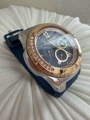 Mulco Fusion MW-04660 Blue Rose Gold Watch 10 ATM With Original Box