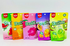 Amos Peelerz Gummy 5 pack Lot Mango Kiwi Watermelon Peach Passion Fruit 3oz(85g)