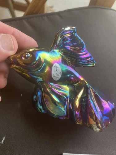 Fenton Favrene Glass Limited Edition Koi Fish Figurine