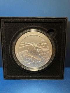 2014P America the Beautiful 5 oz Shenandoha National Park Silver coin