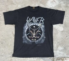 XL 1994 DEADSTOCK SLAYER DIVINE INTERVENTION Single Stitched Brockum Vintage