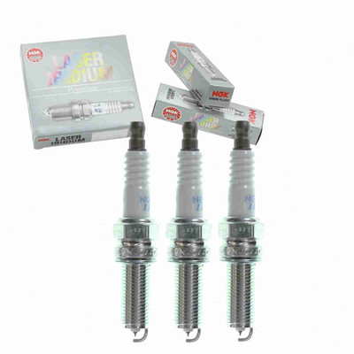 Sixity Auto 3 Pc Ngk Laser Iridium Spark Plugs Compatible Smart Fortwo 1.0L L3
