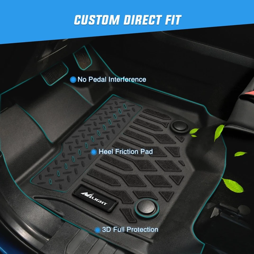 Nilight TPE Floor Mats for Toyota Avalon 2013-2018 All Weather Floor Liners - Image 2 of 4