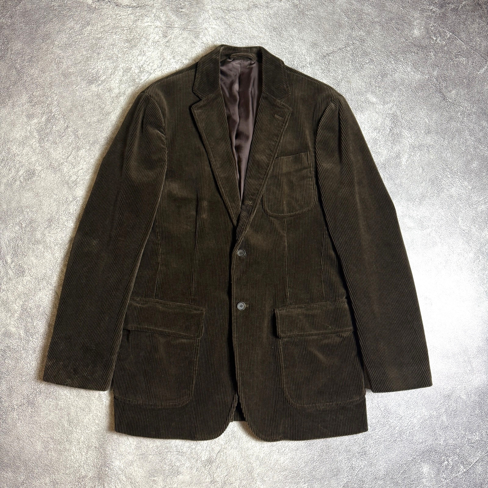 Polo Ralph Lauren 90s Vintage Corduroy Coat Brown Blazer Jacket Size - M