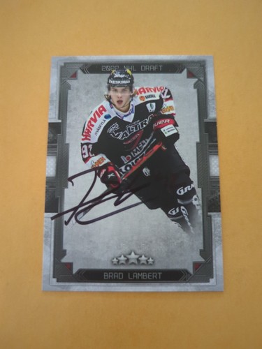 Brad Lambert Signed Finland Card Winnipeg Jets